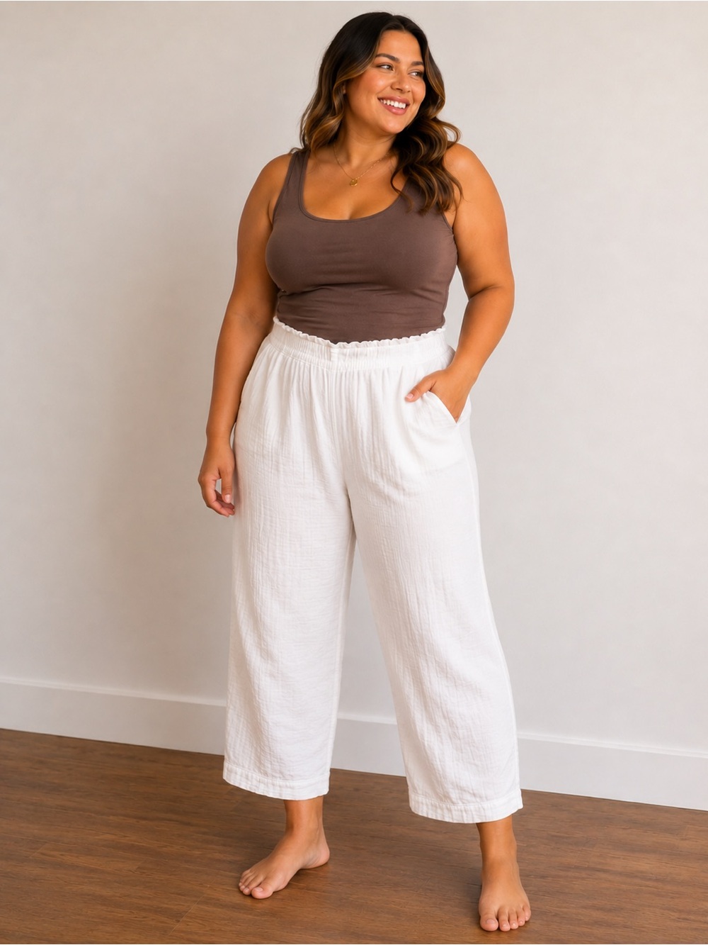 Old Navy White Wide-Leg Pants